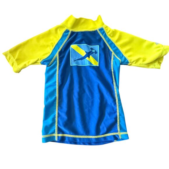 2T SHARKS Swimwear Lot Boys Swim Trunks Rashguard UV Skins Carters Toddler 3 PC - Picture 9 of 9